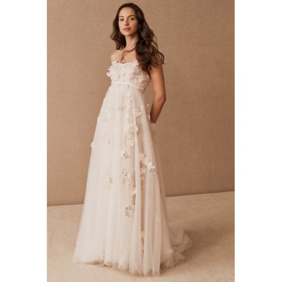 BHLDN Wtoo Tippi Wedding Gown Size 14 Blush - Picture 1 of 8